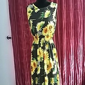 SALE PENDING Sunflower midi dress